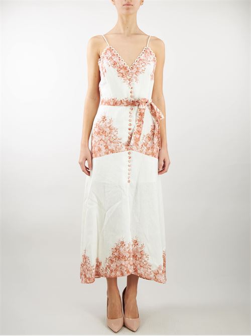 Linen midi dress with floral print Twinset TWIN SET |  | TT240011683